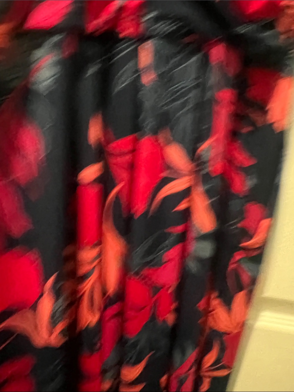 Guess Navy Blue Floral Jumpsuit with Pink & Coral Print - Picture 9 of 10